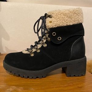 BellaMarie black lace up boots